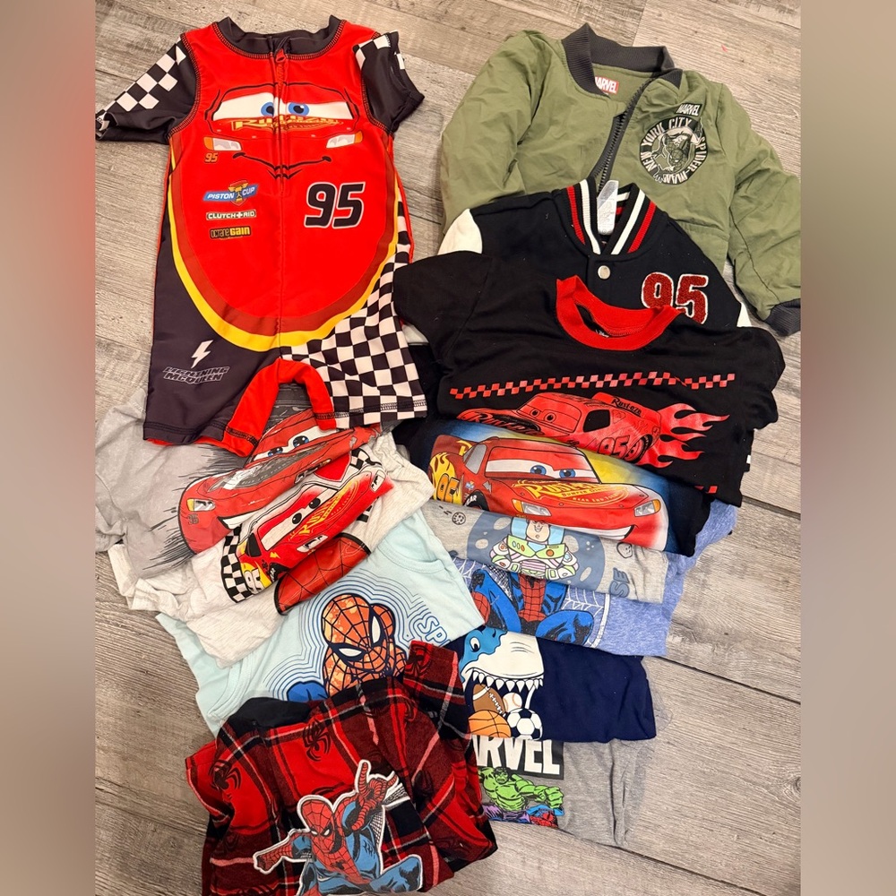 Kids Cars Themed Clothing Set
